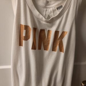 PINK - WHITE TANK TOP